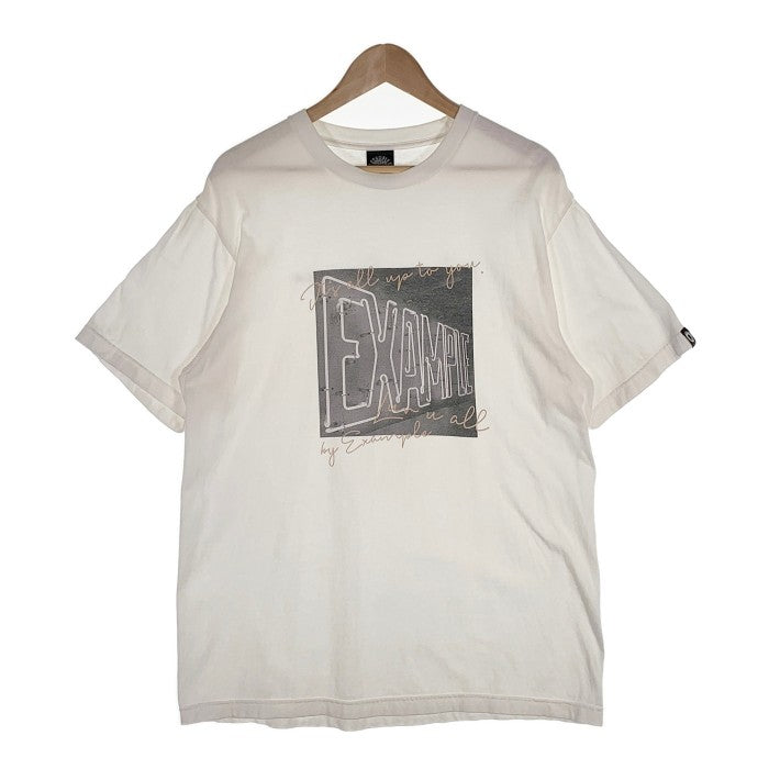 EXAMPLE エグザンプル プリント Tシャツ ホワイト Size XL 福生店