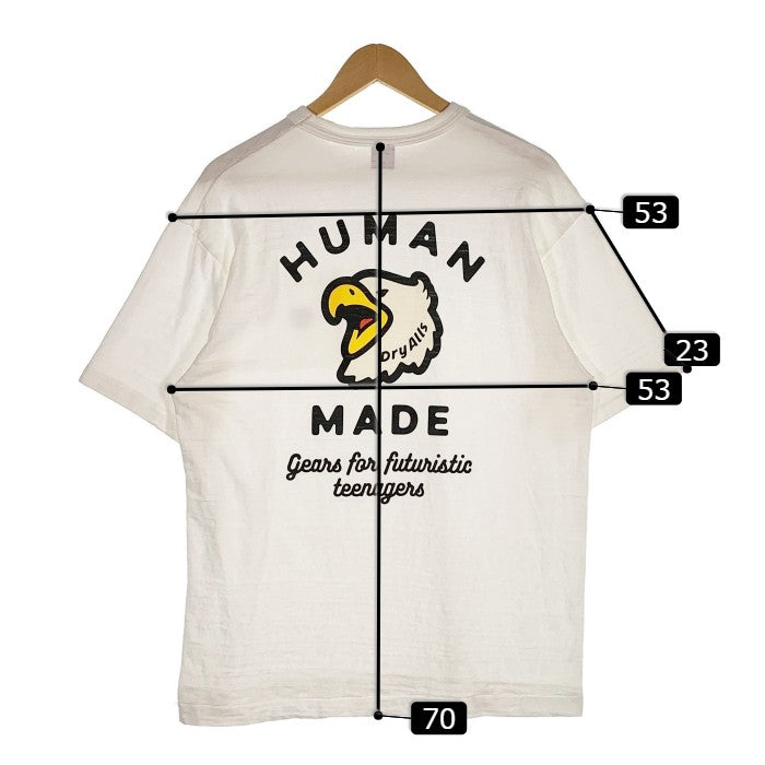 HUMAN MADE ヒューマンメイド 22AW Pocket Tee ポケットTシャツ ワッペン プリント ホワイト Size XL 福生店