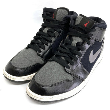 NIKE ナイキ AIR JORDAN 1 852542-001 MID PREMIUM BLACK/DARK ブラック  28.5ｃｍ 瑞穂店