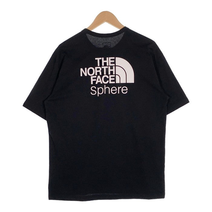 THE NORTH FACE ノースフェイス スフィア店舗限定 ロゴプリント Tシャツ ブラック NT12398S Size XL 福生店
