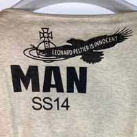 Vivienne Westwood ヴィヴィアンウェストウッド 14SS  Bradley Manning Square Tee ブラッドリー・マニング スクエア カットソー Tシャツ MK.239334 ベージュ sizeF 瑞穂店