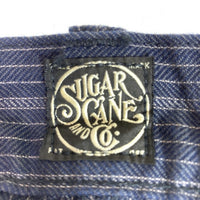 SUGAR CANE シュガーケーン Lot377 SC41377 FICTION ROMANCE 8oz. INDIGO STRIPE WORK PANTS インディゴストライプ ワークパンツ ネイビー sizeW32 瑞穂店