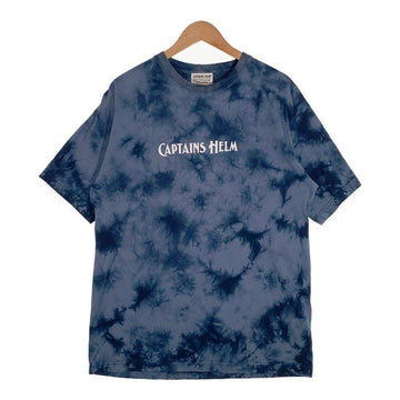CAPTAINS HELM キャプテンズヘルム TI-DYE TEE ロゴプリント タイダイ Tシャツ ブルー Size L 福生店