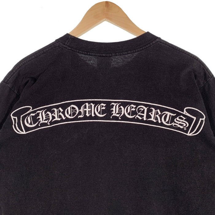 Chrome Hearts クロムハーツ スクロールラベル ホースシュー プリント ポケット Tシャツ ブラック Size M 福生店