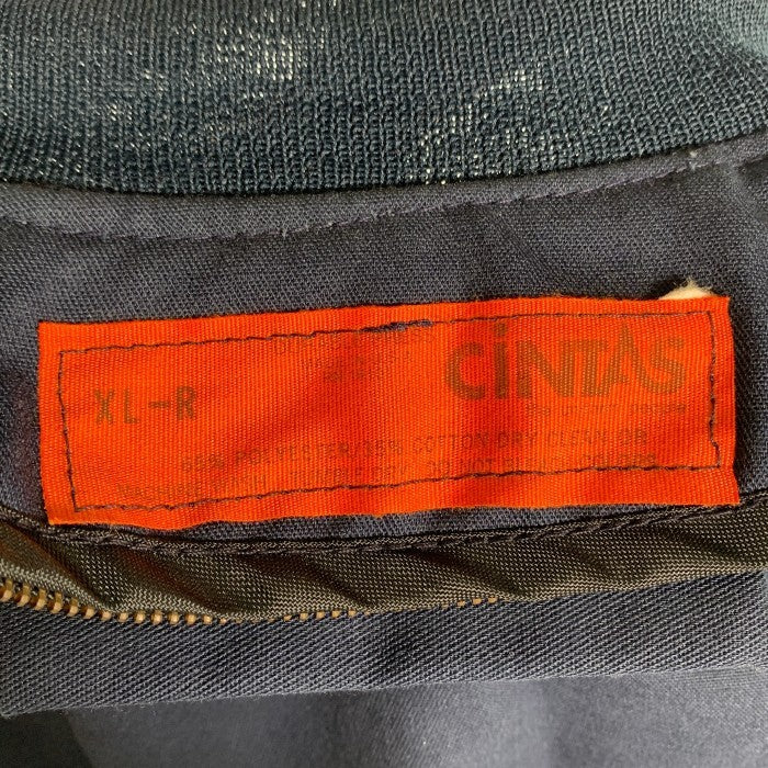 CiNTAS シンタス リブ ワークジャケット ワッペン ネイビー Size XL-R 福生店