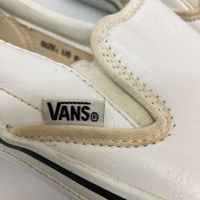 VANS バンズ slip-on スリッポン レザー V98MTL2 ホワイト size27.5cm 瑞穂店