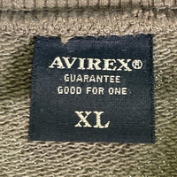 AVIREX アヴィレックス SAGARA PATCHED CREW SWEAT スウェット 783-2230024 グリーン sizeXL 瑞穂店