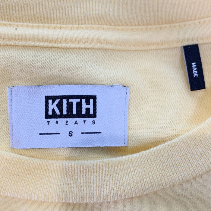 KITH TREATS キス トリーツ ボックスロゴ プリント Tシャツ イエロー Size S 福生店