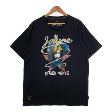 glamb グラム ジョジョの奇妙な冒険 Stone Ocean 徐倫 プリントTシャツ ブラック Size XL 福生店