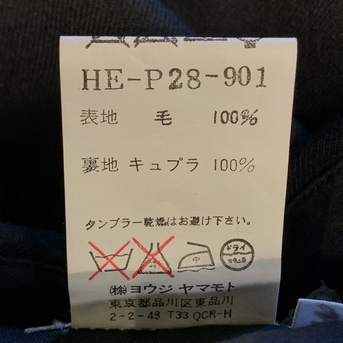 Yohuji Yamamoto POUR HOMME ヨウジヤマモト プールオム 08AW サイドポケット オーバースラックス パンツ ウール ブラック HE-P28-901 Size 2 福生店