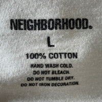 NEIGHBORHOOD ネイバーフッド NH-11C-TEE プリントTシャツ ホワイト Size L 瑞穂店