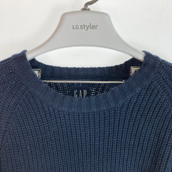 OLD GAP オールドギャップ 肉厚 長袖 コットンニット ネイビー sizeXL 瑞穂店