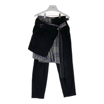 SACAI サカイ 18AW 巻きスカート付きパンツ ラップスカート ブラック×グレー size1 瑞穂店