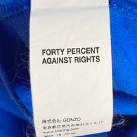 FORTY PERCENT AGAINST RIGHTS フォーティーパーセントアゲインストライツ Tシャツ ブルー sizeXL 瑞穂店