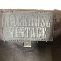 JACKROSE VINTAGE ジャックローズヴィンテージ レザーワッペン チェック柄 ウールジャケット レッド sizeL 瑞穂店