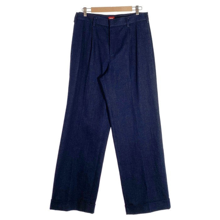 order オーダー Loose Slacks Denim ルーズスラックスデニム 1タック インディゴ Size M 福生店