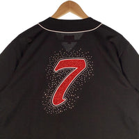 SUPREME シュプリーム 20AW Rhinestone Baseball Jersey ラインストーン ベースボールシャツ ブラック Size M 福生店