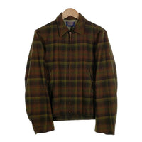 60's~ PENDLETON ペンドルトン ウール ジップアップジャケット ブラウン グリーン TALON Size S-M 相当 福生店