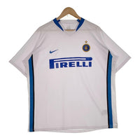 NIKE ナイキ INTER インテル ゲームシャツ PIRELLI アウェイユニフォーム ホワイト Size XL 福生店