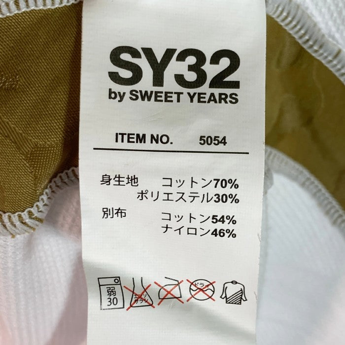 SY32 by SWEET YEARS エスワイサーティトゥバイスィートイヤーズ ポロシャツ 白 sizeS 瑞穂店