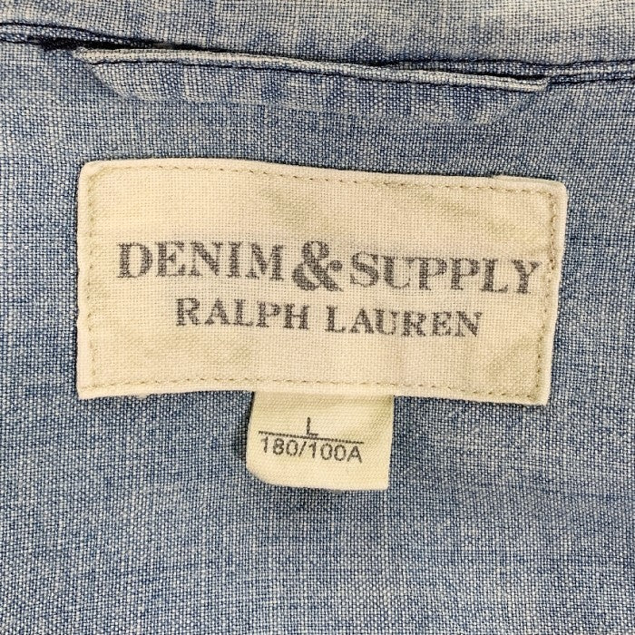 DENIM＆SUPPLY RALPH LAUREN デニム＆サプライ ラルフローレン デニムワークシャツ バックバンダナプリント Size L 福生店