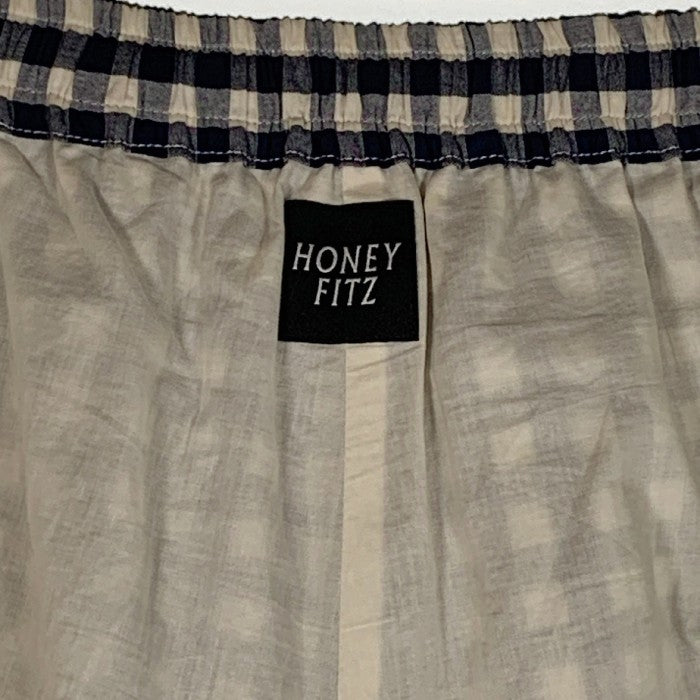 HONEY FITZ ハニーフィッツ ORGANIC SHORTS オーガニックショーツ ホワイト ネイビー Size L 福生店