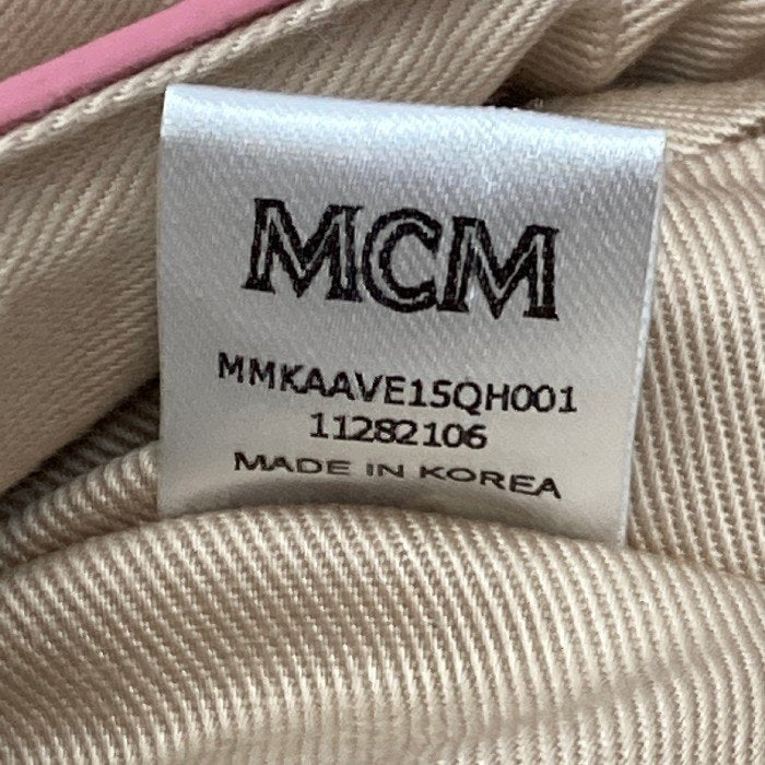 MCM エムシーエム MMKAAVE15QH001 ヴィセトス スタッズ レザー リュックサック バックパック  パウダーピンクピンク 瑞穂店