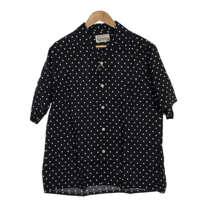 WACKO MARIA ワコマリア 23SS SMALL DOTS OPEN COLLAR SHIRT スモールドット オープンカラーシャツ 半袖 ブラック Size M 福生店