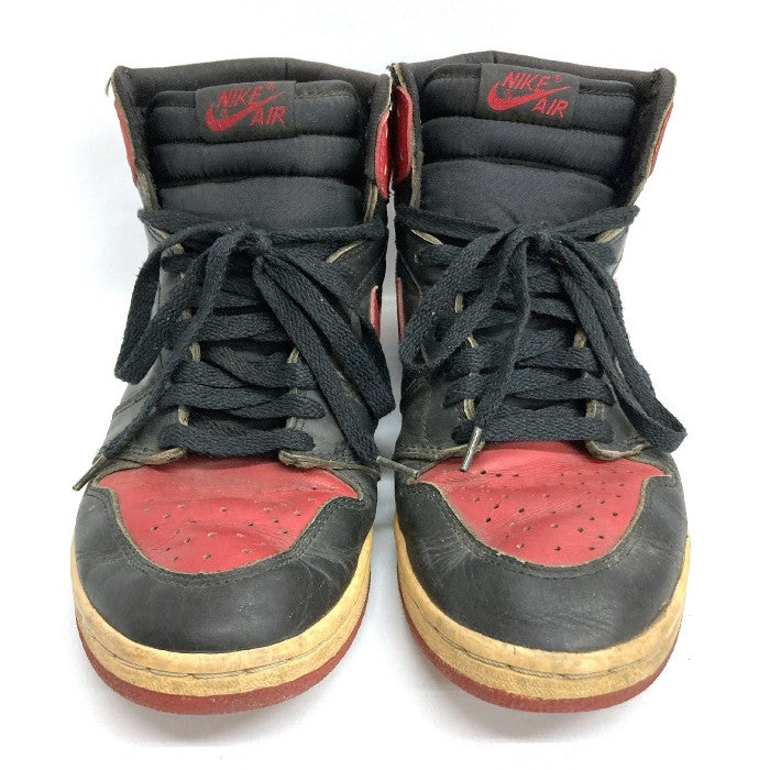 NIKE ナイキ 130207-061 94年 復刻 AIR JORDAN 1 HIGH BRED エアジョーダン1 ブレッドハイカットスニーカー ブレッド ブラック レッド 観賞用 size27.5cm 瑞穂店