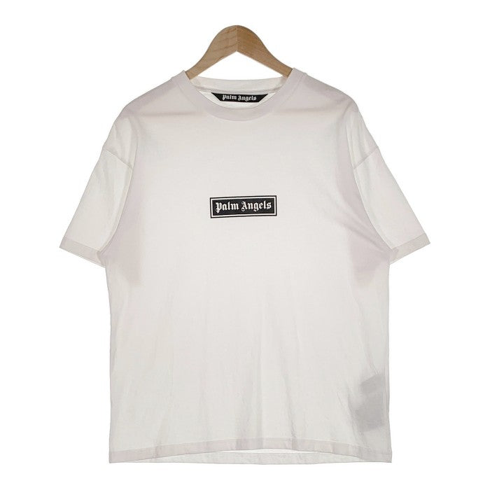 Palm Angels パームエンジェルス ボックスロゴ プリント Tシャツ ホワイト PMAA065F22JER002 Size M 福生店