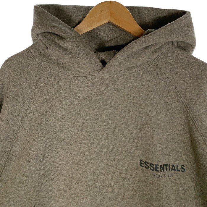 ESSENTIALS エッセンシャルズ プルオーバースウェットパーカー リフレクターロゴ グレー Size XL 福生店