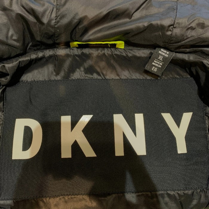 DKNY ダナキャランニューヨーク パファージャケット 中綿 蛍光イエロー 並行品 Size XL 福生店