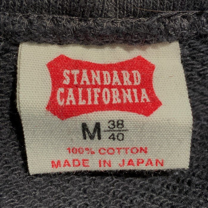 STANDARD CALIFORNIA スタンダードカリフォルニア プリント プルオーバースウェットパーカー ブラック Size M 福生店