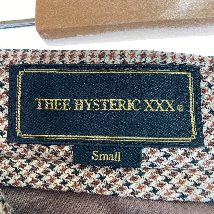 THEE HYSTERIC XXX ヒステリック 千鳥格子 スリムパンツ ベージュ sizeS 瑞穂店