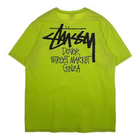 STUSSY ステューシー DOVER STREET MARKET GINZA プリントTシャツ ネオンイエロー Size L 福生店