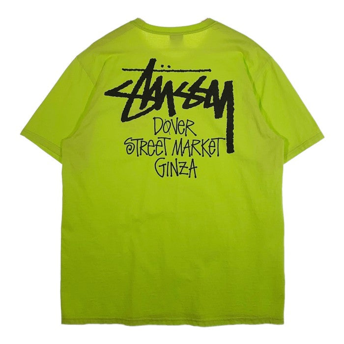 STUSSY ステューシー DOVER STREET MARKET GINZA プリントTシャツ ネオンイエロー Size L 福生店