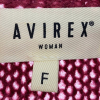AVIREX アヴィレックス 7833240601 Women モヘアニット Size F バーガンディー 瑞穂店