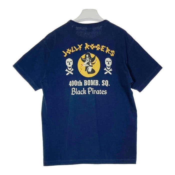 BUZZ RICKSON'S バズリクソンズ プリントTシャツ ネイビー sizeXL 瑞穂店