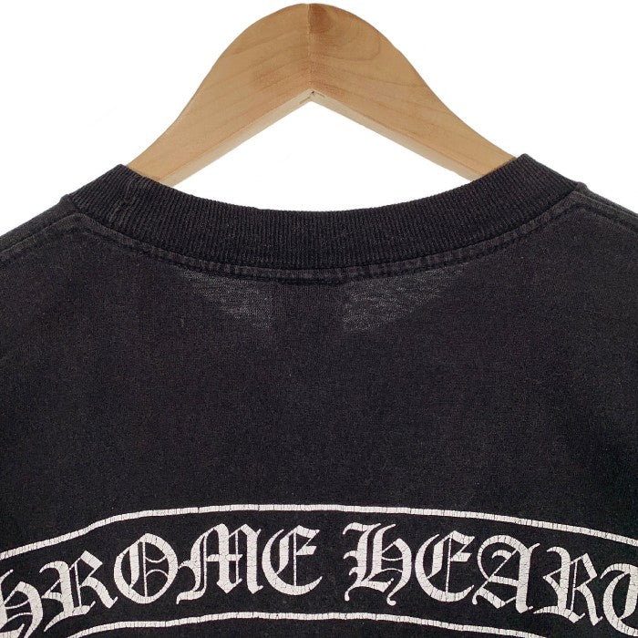 Chrome Hearts クロムハーツ スクロールラベル ホースシュー プリント ポケット Tシャツ ブラック Size M 福生店
