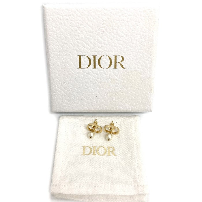 Christian Dior クリスチャンディオール PETIT CD パール プチ ピアス ゴールドカラー 瑞穂店