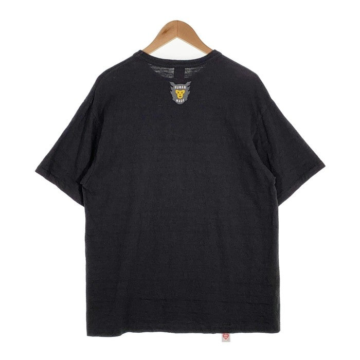 HUMAN MADE ヒューマンメイド KAWS カウズ ハートプリント Tシャツ ブラック Size XL 福生店
