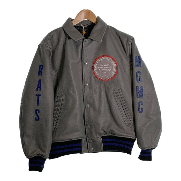 RATS ラッツ 23AW LEATHER AWARD JACKET レザーアワードジャケット スタジャン グレー 23RJ-1204 Size M 福生店