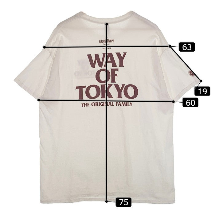 WAY OF TOKYO RATS ラッツ Rough Riders S/S TEE Tシャツ ホワイト Size XL 福生店