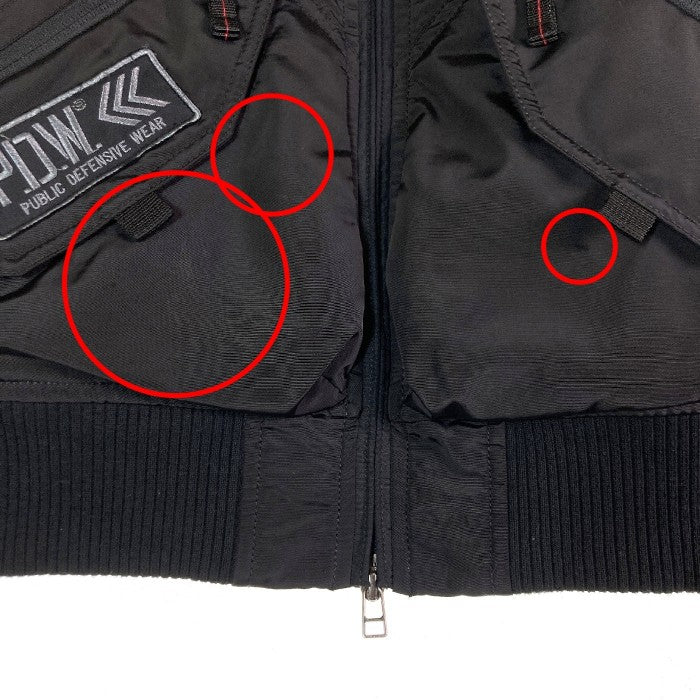 AVIREX アヴィレックス P.D.W フライトジャケット ジャケット 上着 Jacket 6662004 CWU ファンクションジャケット ブラック size- 瑞穂店