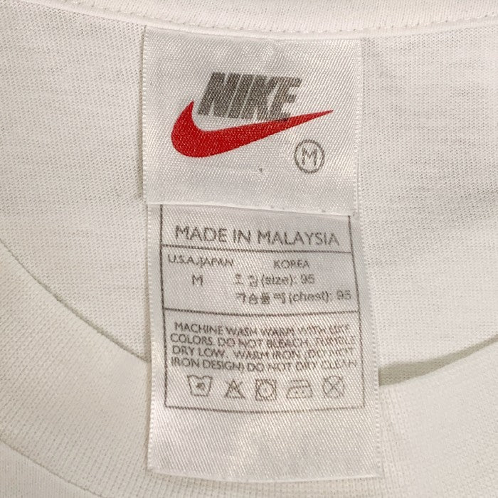 90's NIKE ナイキ JORDAN ジョーダン フォトプリント Tシャツ ホワイト マレーシア製 Size M 福生店