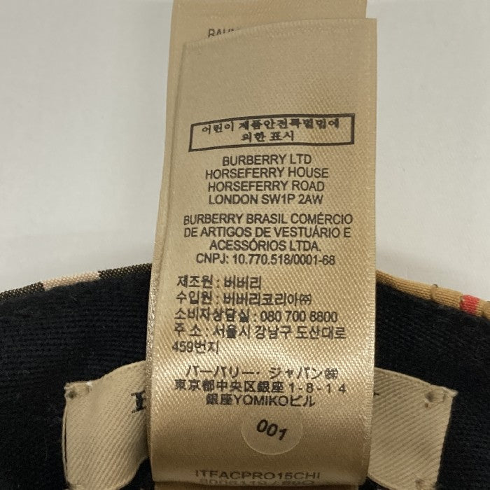 BURBERRY バーバリー ヴィンテージノバチェック キャップ ベースボールキャップ 8006119 ブラウン sizeM 瑞穂店