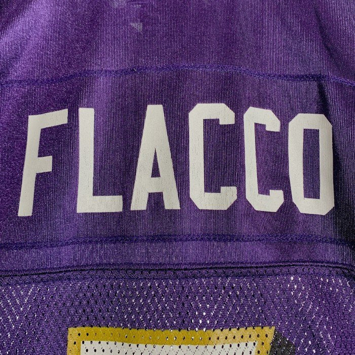 Reebok リーボック NFL RAVENS FLACCO ゲームシャツ パープル Size L 福生店