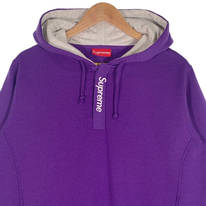 SUPREME シュプリーム 16SS Contrast Placket Hooded コントラストプラケット スウェットパーカー パープル Size M 福生店