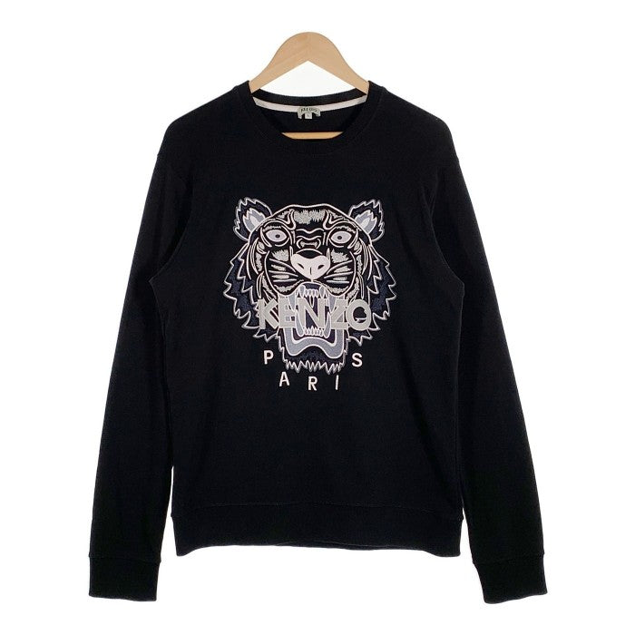 KENZO ケンゾー タイガー 刺繡 スウェット クルーネック トレーナー ブラック F855SW0014X1 Size L 福生店