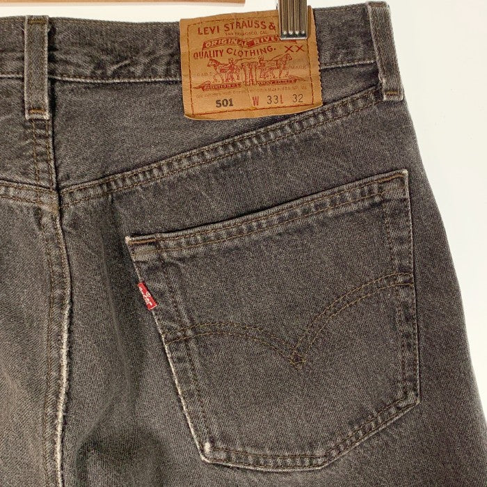 US古着 90's Levi's リーバイス 501 0658 ブラック デニムパンツ 先染め USA製 Size 33×32 福生店